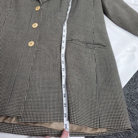 VINTAGE 90s Giorgio Armani blazer checkered plaid boxy oversized unisex 48/XL‎ - Picture 11 of 11